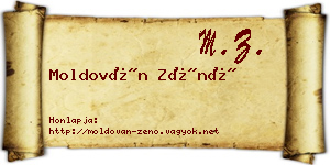 Moldován Zénó névjegykártya